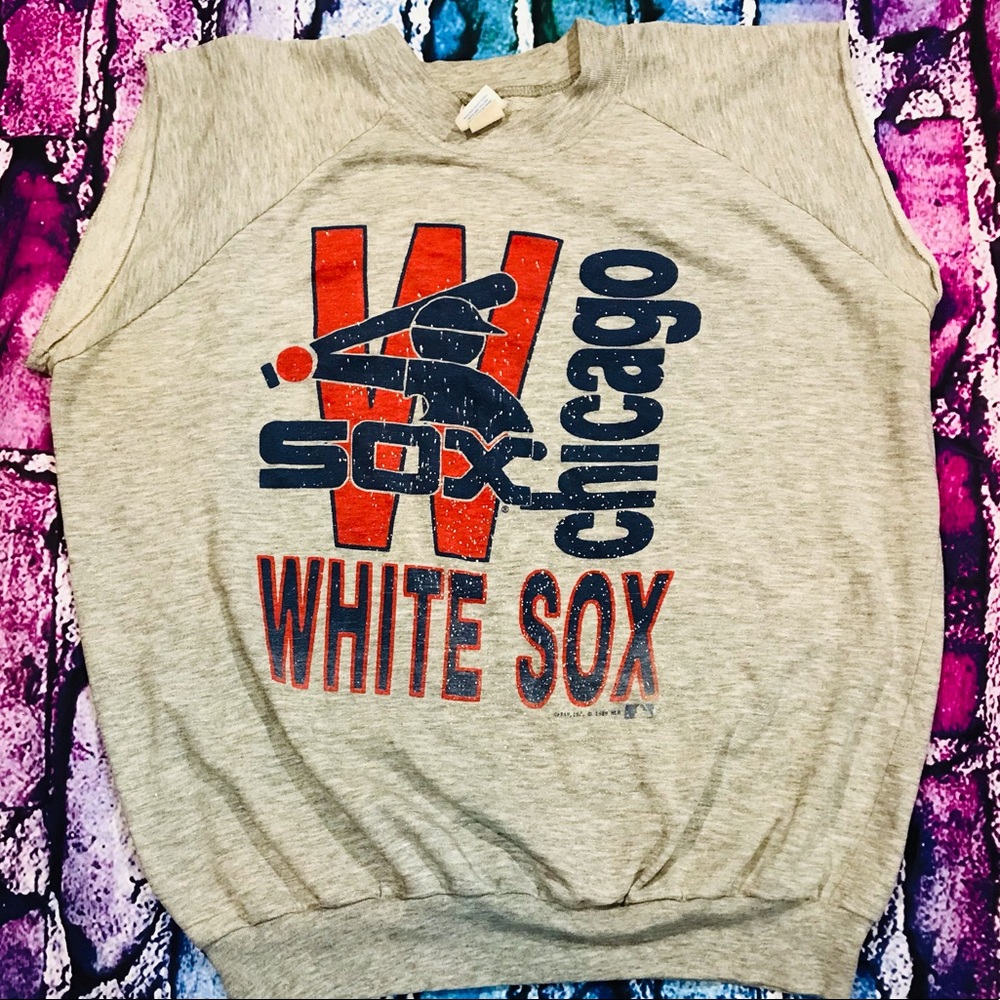 Vintage Cut(Sleeveless) Chicago White Sox Sweater size 1XL